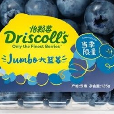 怡颗莓Driscoll's云南蓝莓特级Jumbo超大果：享受新鲜与营养的完美结合