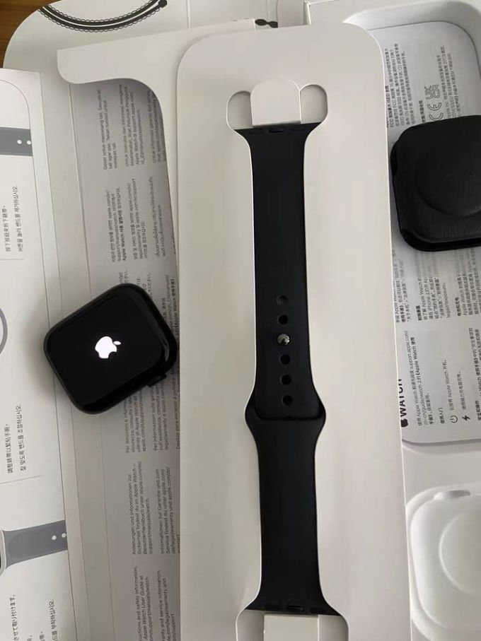 apple苹果applewatchseries9午夜色铝金属表壳午夜色运动型表带