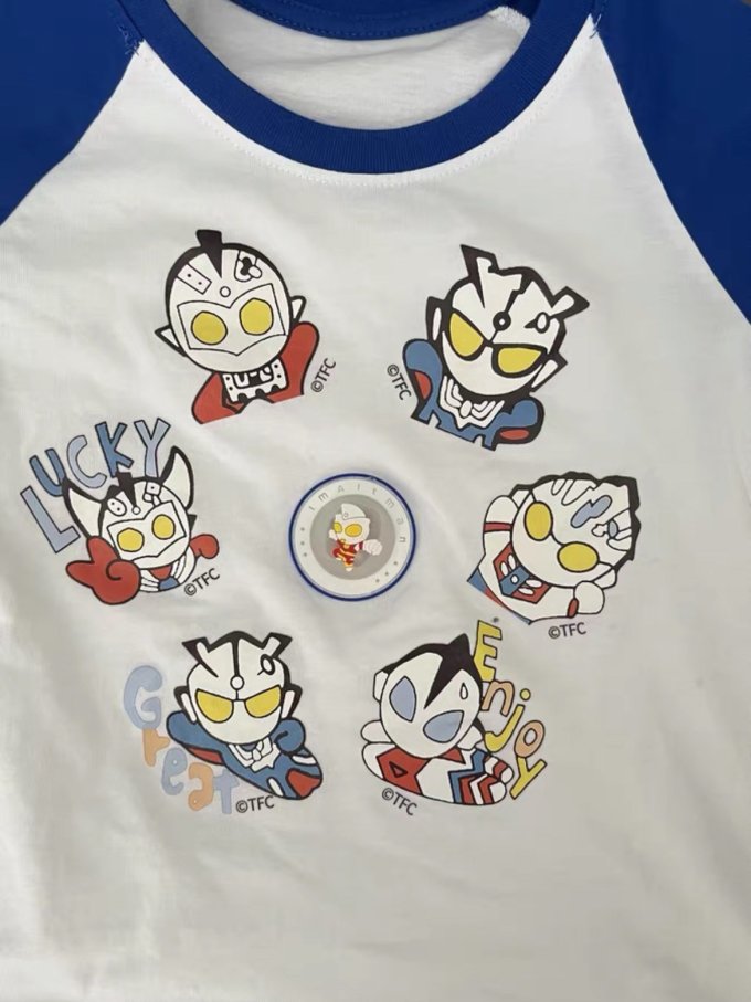 nasa联名奥特曼衣服男童发光t恤