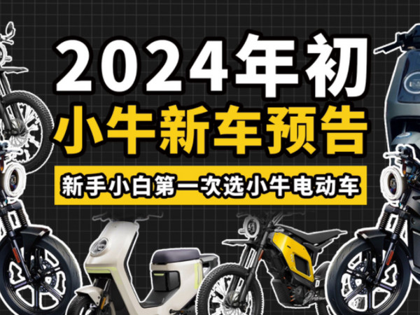 2024年初一万以下小牛电动新车推荐，新手小白看完不要懵