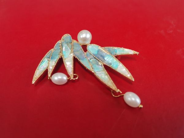 端午节体验非遗螺钿胸针制作