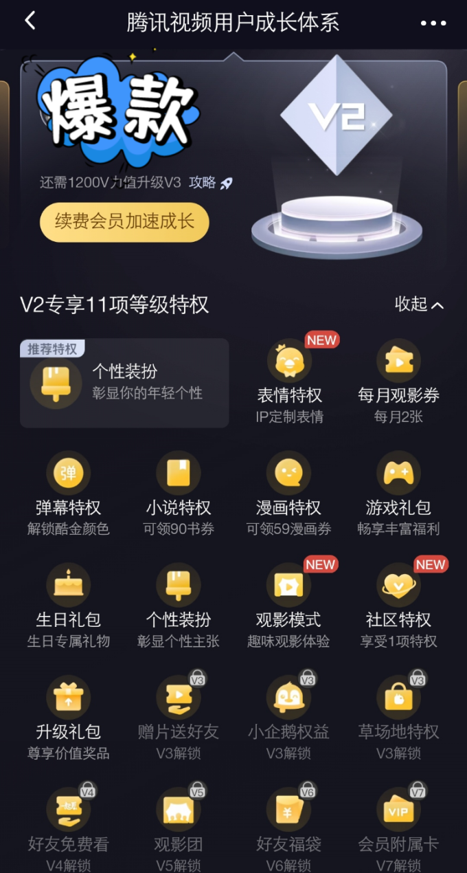 腾讯视频影视会员