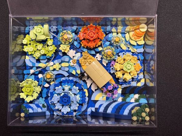 用积木再现梵高的浪漫