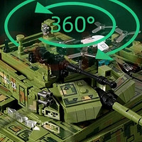 积木云评测！搭一手99A军事坦克中国积木模型男孩玩具