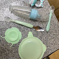 婴儿辅食工具全套宝宝碗勺套装新生专用硅胶米糊勺婴儿注水保温碗