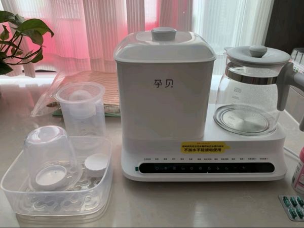 孕贝恒温水壶奶瓶消毒器带烘干温奶器二合一体机热暖奶器婴儿冲调奶器