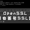 局域网实现HTTPS访问，OpenSSL生成自签名SSL证书