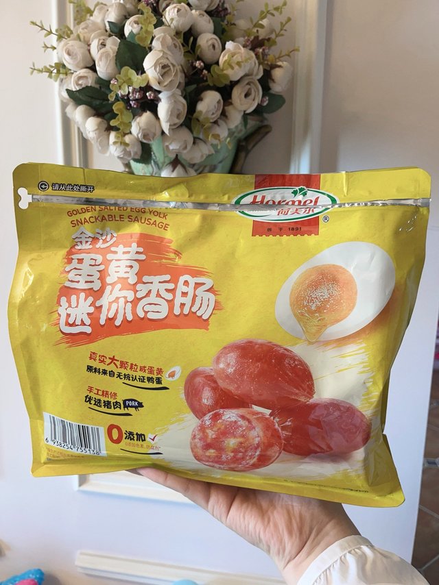 山姆买的咸蛋黄小香肠，可能和你想象的口味不一样