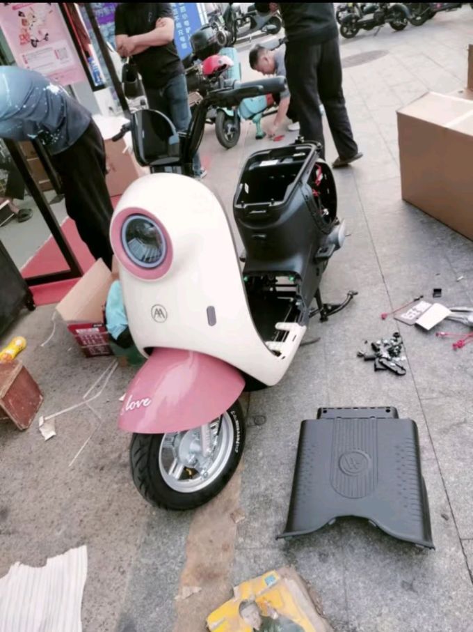 爱玛(aima)爱朵系列新国标时尚铅酸成人电动自行车晒物笔记