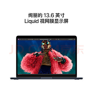 Apple/苹果AI笔记本/2024MacBookAir13.6英寸M3(8+8核)8G256G午夜色电脑MRXV3C