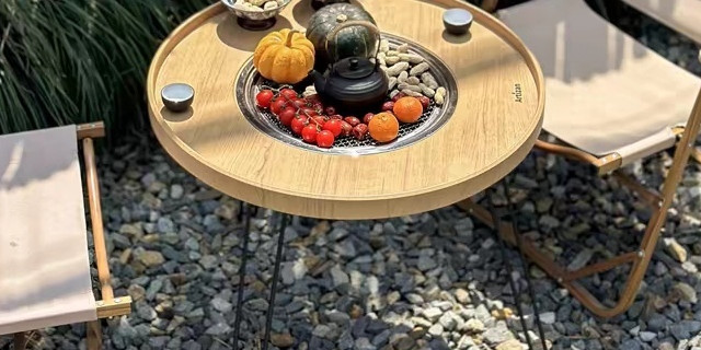 户外工匠围炉煮茶桌