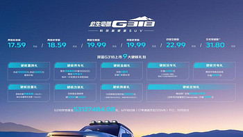 震撼价格发布：17.59-31.80万元，深蓝G318定义硬派SUV价值新标杆