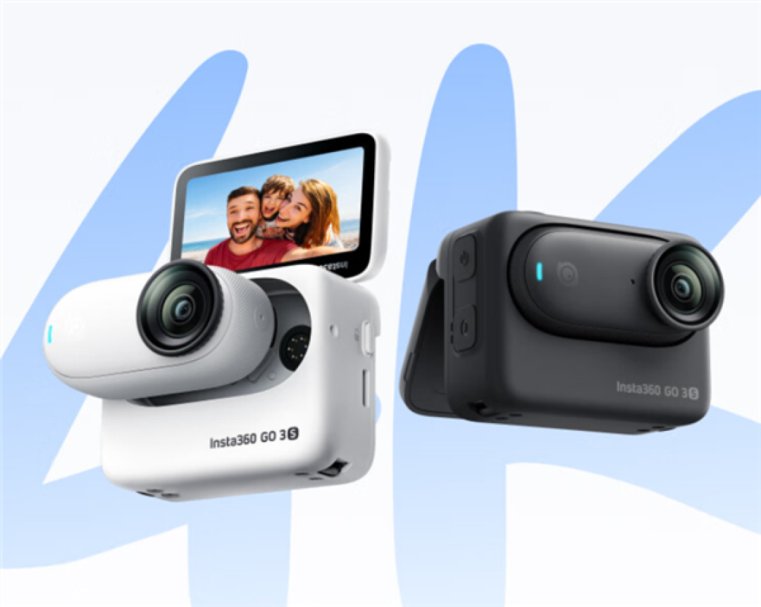 影石 Insta360 Go 3S 运动相机发布：轻巧便携、4K第一人称视角、10米防水