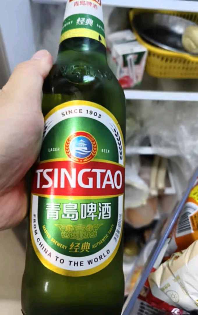 青岛啤酒真实照片图片