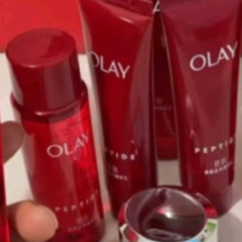 玉兰油（OLAY）大红瓶胜肽精华水乳套装紧致补水保湿抗皱护肤品礼盒生日礼物