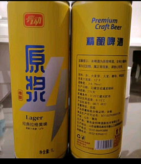 亮动原浆啤酒1L*8桶整箱礼盒装精酿黄啤青岛特产国产全麦酿造