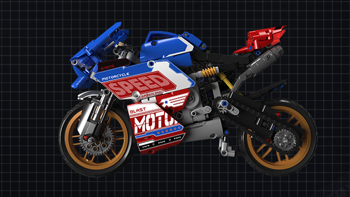 新兴创意积木玩具Toptoy科技车-摩托车