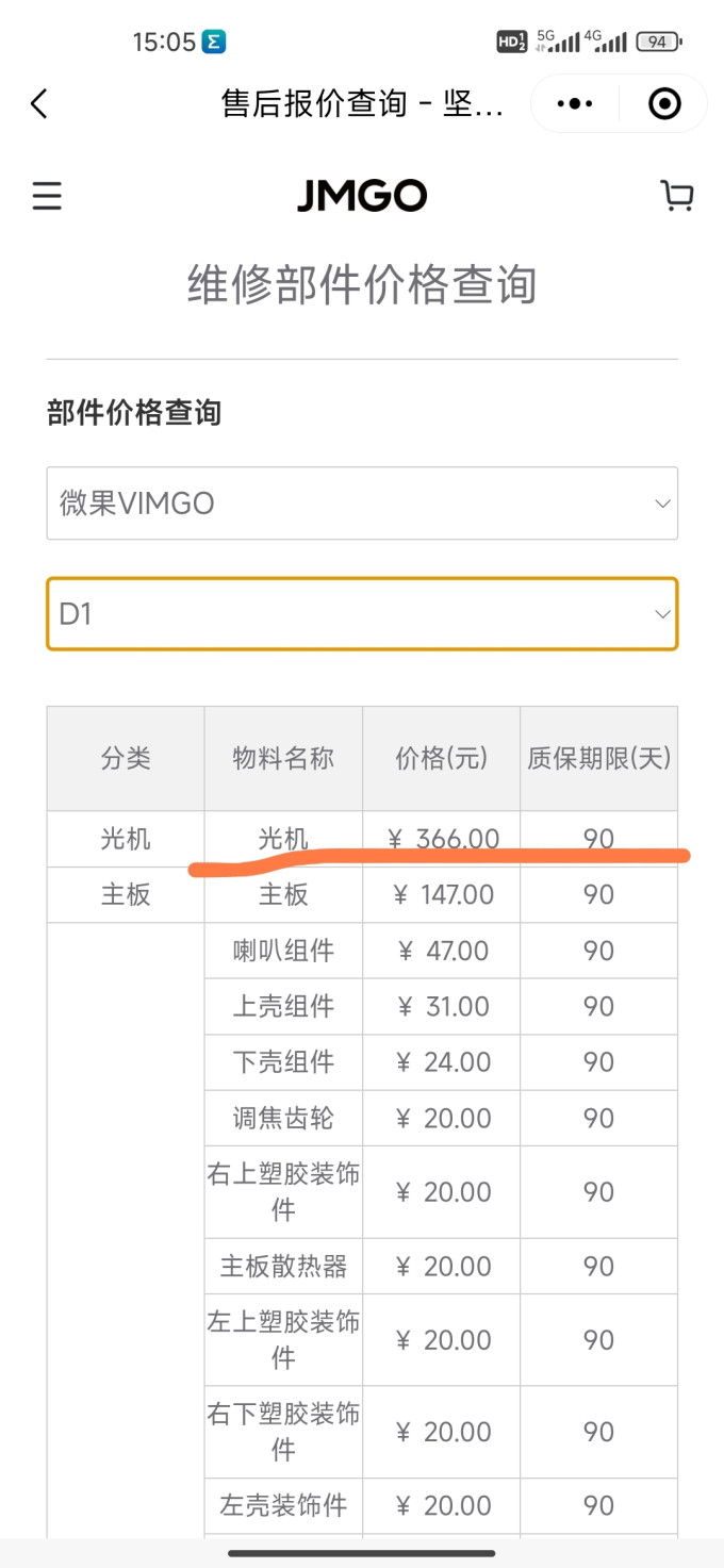 微果投影仪