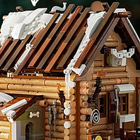 FunWhole中世纪系列拼装积木玩具模型林间木屋 