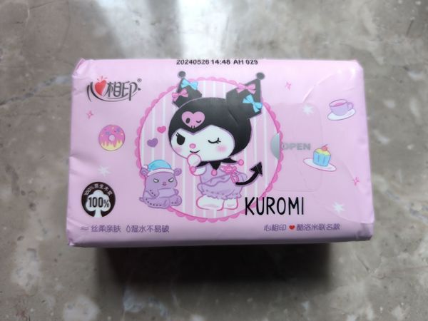 这么可爱包装的库洛米纸巾，便宜又好用