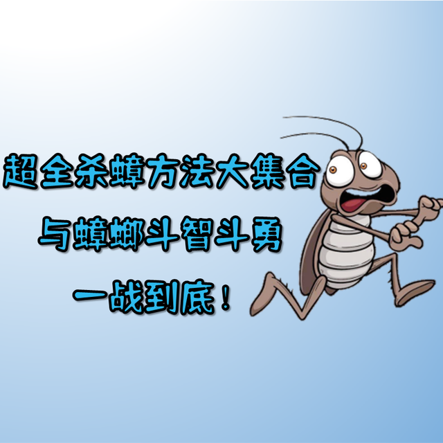超全杀蟑方法大集合-与蟑螂斗智斗勇，一战到底