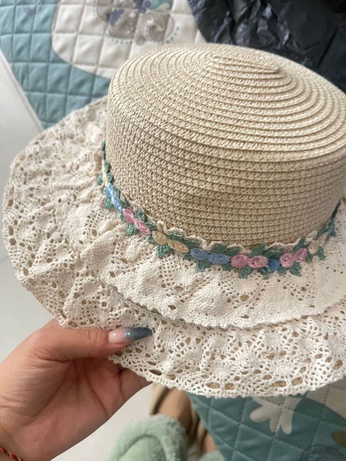 法式洛丽塔草帽