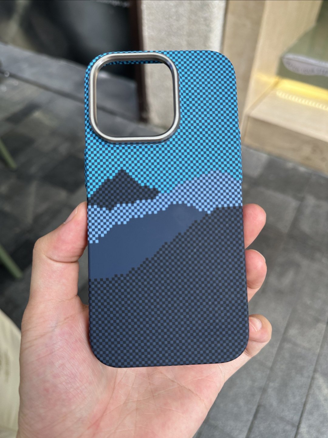 纹山格iphone15pro手机壳13promax/14肤感保护壳山与星河12磁吸15max