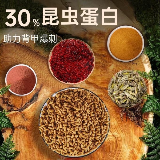 yee鳄龟龟粮饲料北美小鳄龟爆刺杂佛鳄龟的高蛋白补钙专用龟粮