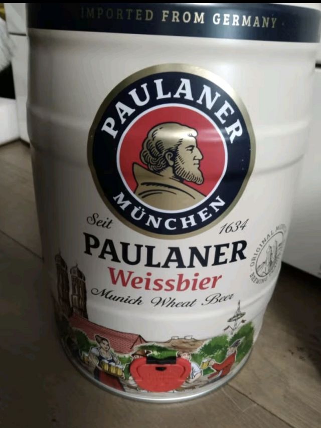 保拉纳（PAULANER）柏龙 酵母型小麦白啤 5L*1桶装 德国原装进口