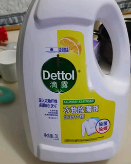 滴露（Dettol）衣物除菌液柠檬3L：为全家衣物注入清新与健康