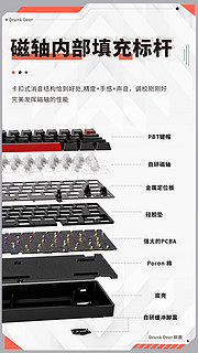 DrunkDeer醉鹿，G60有线磁轴游戏电竞键盘！