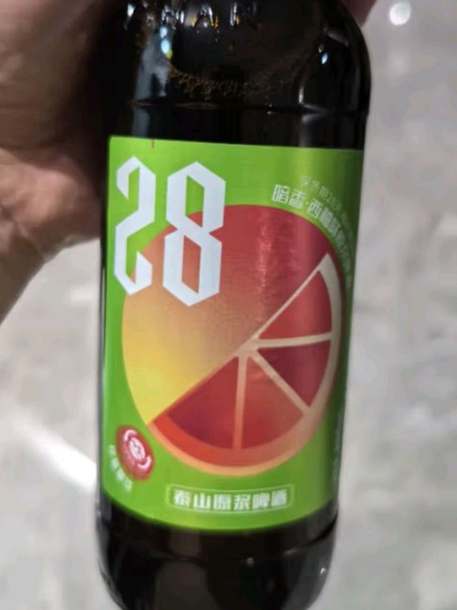 泰山啤酒（TAISHAN）10度28天原浆啤酒西柚精酿果啤