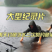 大型纪录片《雨天钓鱼落水三次的钓鱼佬》