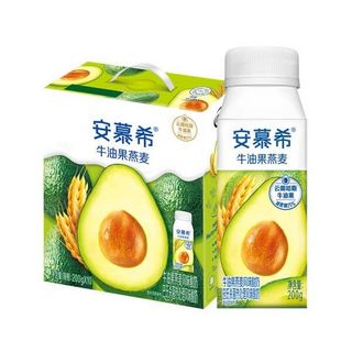 伊利安慕希利乐冠牛油果燕麦酸奶200g*10盒/箱 多35%蛋白质 礼盒装