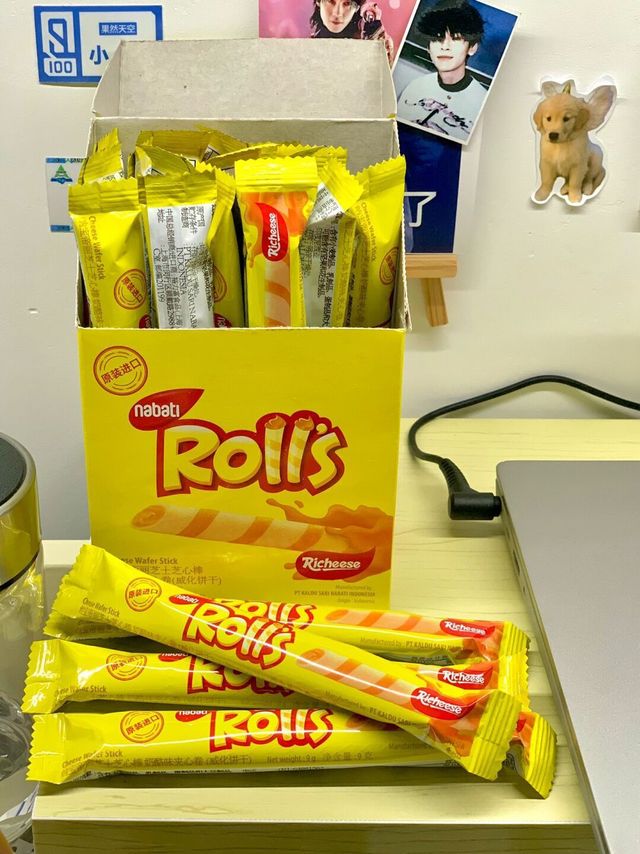 印尼进口丽芝士芝心棒奶酪味夹心卷180g纳宝帝nabati休闲零食小吃