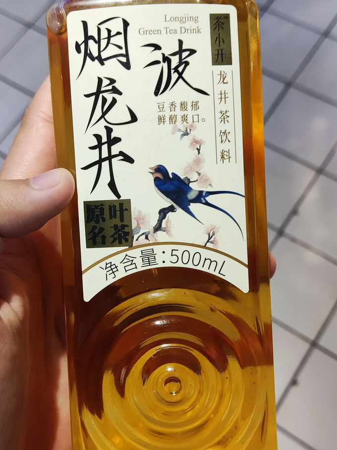 茶小开烟波龙井茶饮料500ml0糖0脂