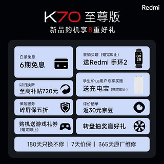 性能魔王、全面进化：Redmi 红米 K70 至尊版 上架预约，本月发布