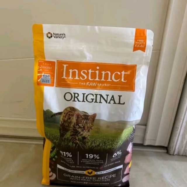 INSTINCT天然百利冻干双拼粮进口原食生鲜鸡肉全猫粮10磅