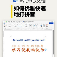Word如何输入拼音|给汉字注音