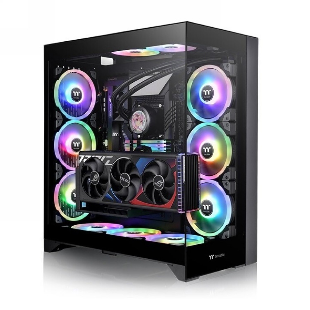 曜越Tt 发布 CTE E660 MX 高端“海景房”机箱,主板90度、支持 BTF 背插主板