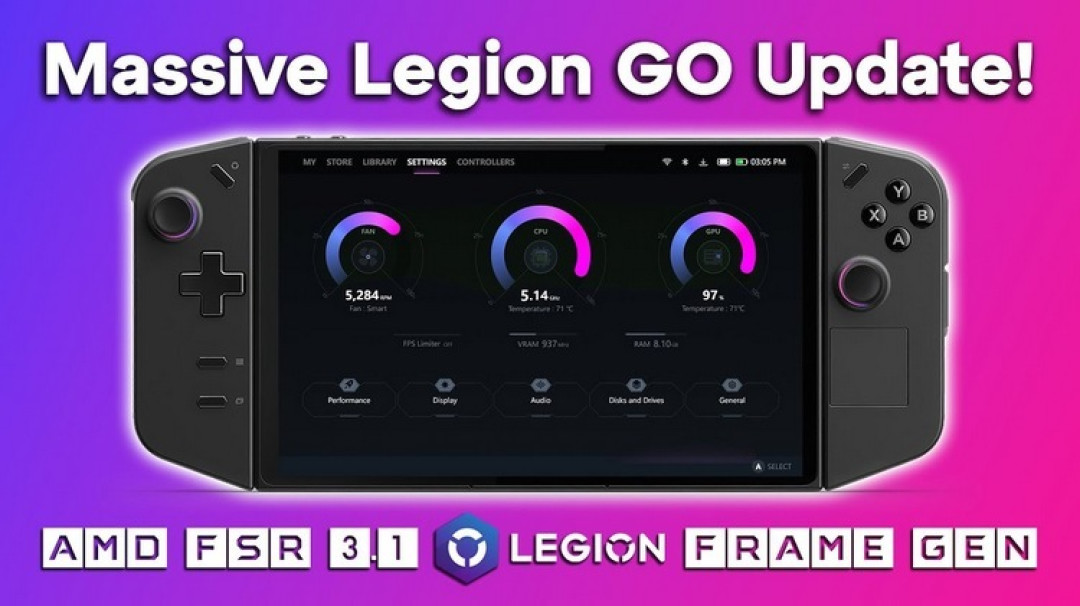 AMD FSR 3.1技术实战!联想 Legion Go 掌机游戏帧率大幅提升