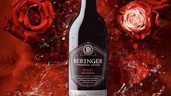 贝灵哲（Beringer）梅洛 干红葡萄酒 750ml*12瓶 整箱装 美国原瓶进口葡萄酒