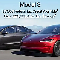 特斯拉在美国推出新款Model 3长续航后驱车型，售42490美元