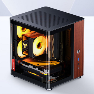 乔思伯 TK-0 双曲面海景房 ITX 机箱上架：分仓结构、胡桃木饰板、SFX 电源位