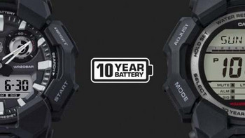 #卡西欧新表速递#G-SHOCK即将发布“10年电力”全新表款GA-010、GD-010