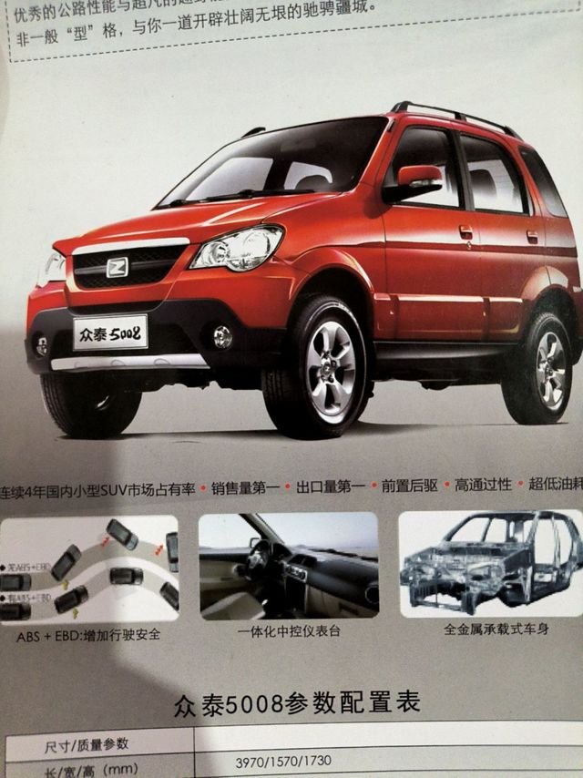 经典老车回味之众泰 5008