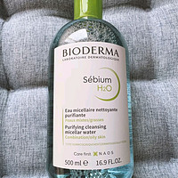 贝德玛（BIODERMA）卸妆水绿水500ml 净妍控油洁肤液油皮卸妆防晒七夕礼物