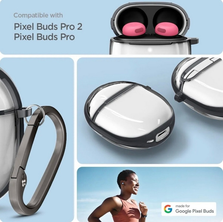 网传丨谷歌 Pixel Buds Pro 2 耳机配透明收纳保护套，支持耳机查找功能，无线充电