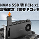 只需一个PCIe插槽，4盘位快速抽取扩展PCIe5.0 M.2 SSD ，装机实测