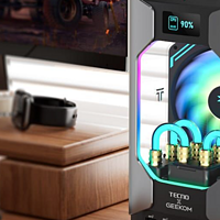 积核x传音将发布 Mega Mini Gaming G1 迷你主机，设计独特、水冷压制、带屏显